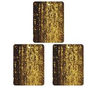Gold Sequin Sparkle Car Air Freshener, 3 Pcs Square Hanging Air Freshener Cards, Long Lasting Fragrance Scented Cards for Car, Home, Office Black-style