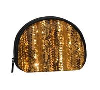 Gold Sequin Sparkle Coin Purse Personalized Coin Bag for Women Men Change Purse Small Wallets with Zipper Mini Shell Coin Pouch Outdoor Shopping Change Storage Bag Handbags Gifts