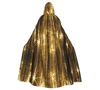 Gold Sequin Sparkle Get Spooky With Our Hooded Cloak For Adult Halloween Costumes