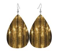 Gold Sequin Sparkle Holiday Earrings For Women, Festive Star Drop Earrings, Chic Dangle Jewelry For Celebrations