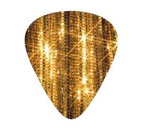 Gold Sequin Sparkle picture Print Guitar Pick,12 Pack,Includes Thin,Medium,Heavy Gauges,Suitable for guitar,ukulele