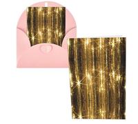 Gold Sequin Sparkle Print Thank You Cards Greeting Cards With Envelopes Blank Note Cards 10x15 cm Perfect for Thank Yous Invitations