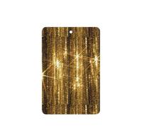 Gold Sequin Sparkle Printing Fashion Car Air Freshener Cards 10 Pcs Car Scented Hanging Sheets