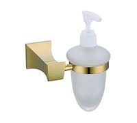 Gold Set Toilet Bursh Holder Gold Polished Towel Ring Bath Corner Shelf Wall Mount Bathroom Products Hook towel rack As shown (Glass Shelf As shown)