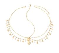 Gold Shells Sequin Headpiece, Gold Head Chain for Woman, Egyptian Head Chain, Head-Jewellery for Bohemian Accessories,Festival Prom Makeup, Wedding, Daily Accessories for Women Girls