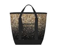 Gold Shimmer Sequin,Lunch Bags Large Capacity Insulated Tote Bag For Women Men Work Picnic Travel