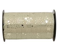 Gold Shiny Star Curling Ribbon 10mm x 2 Metres Cut from roll