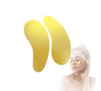 Gold Silicone Eye Patches for Eyelash & Under Eye Care - Reusable Oval Gel Pads, Dual Pack for Hydration, Firming Skin & Reducing Puffiness, Dark Circles, Fine Lines, Suitable for Sensitive Skin &