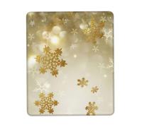 Gold Silk Christmas Mouse Pad Ultra-Smooth Gaming Mousepad Non-Slip Rubber Base Washable Perfect For Desk