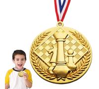 Gold, Silver And Bronze medals - Chess Winner medals, Light , Roll medals With Cord | Tournament Competition, School Club Championship, Award