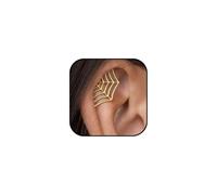 Gold Silver Cartilage Helix Earring for Women Geometric Mandala Lotus Flower Hidden Helix Piercing Earrings Hypoallergenic Cartilage Piercing Earring Jewelry for Women, M, Metal, No Gemstone