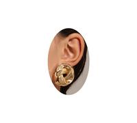 Gold Silver Chunky Knot Stud Earrings for Women Teen Girls, Vintage Twisted Geometric Statement Stud Earrings, Trendy Sincere Gifts for Wife Girlfriend (gold)