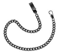 Gold/Silver Customizable Pocket Watch14 Inch Chain with Twisted Thick & T Bar & Lobster Clasps Custom Watch Chain Link Vest for Your Pocket Watch, WP105-black, Retro