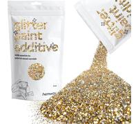 Gold Silver Glitter Paint Additive Fine 100g for Adding Sparkle to Paints & Varnish | Paint Walls Sparkly Add to Emulsion, Acrylic or Lacquer Indoor | Hemway
