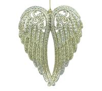 Gold & Silver Glittered Angel Wings by Gisela Graham