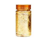 Gold Silver Leaf Flakes Epoxy Set Foil Flakes for Resin Mode for Making Craft Painting Craft Nail Art Home Resin Colour Pigment Black