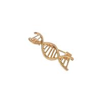 Gold Silver Plated Enamel DNA Shape Brooch Pin Christmas Gift Doctor/Nurse Medical Fashion Pins, 3.5 * 1.1cm(1.38 * 0.43in), Metal, gem na