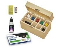 Gold Silver Platinum Jewelry Testing Kit 6 JSP Solutions 10K 14K 18K 22K 24K Silver, Platinum Large Test Stone Neutralizer & Bamboo Box Precious Metal Test Bars