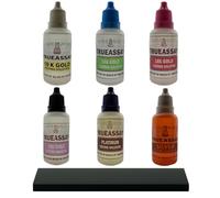 Gold, Silver & Platinum Testing Kit 800-850 Tests 10k 14K 18K 22K .999 .925 Silver Platinum Solutions with 3x6 Test Stone Precious Metal Tester Real/Fake Check Analysis Analyzer Kit