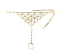 Gold Silver Ring Bracelet for Stackable for Paperclip Adjustable For Diamond For Fringe Summer Women Jewelry for Prom Wedding Everyday Wear Accessories (Model 4)