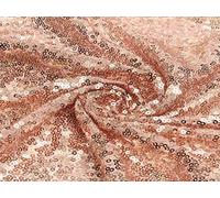 Gold Silver Rose Pink Sequin Tablecloth Rectangular Hand Made Glittery Table Cover UK Wedding Party Home Decor (Rose Gold, 130 x 50cm)