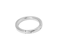 Gold Silver Spring O Ring for Handbags, Key Chains, and Luggage - Durable Zinc Alloy Carabiner Clip, 1Pc(Silver,16.5mm)