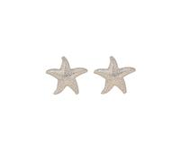 Gold Silver Starfish Earrings Trendy Conch Sell Summer Beach Earrings Bohemian Starfish Shell Earring Chunky Statement Beach Jewelry for Men and Women, L, Copper, No Gemstone