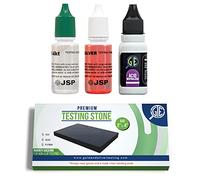 Gold/Silver Test Acid Tester Kit 10k 14k .999 .925 Sterling Testing Stone Detect Precious Metals Oro