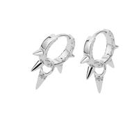 Gold/Silver Tone Spikes Rivet Ear Cuff Fashionable Piercing Hoop Earrings Stylish Jewelry Accessories For Parties Statement Earrings