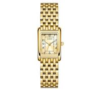 Gold Silver Vintage Fashion Watches for Women Dainty Rectangular Arabic Numerals Stainless Steel Band Luxury Wristwatch Bracelet Adjustment Tool Included, Gold, Vintage, Fashion, Classic