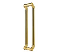 Gold Sliding Glass Door Pull Handle - 60cm Industrial Bar for Wood, Glass & Metal Doors - Interior/Exterior Entry Door Handle
