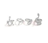 gold snake rings for women silver gothic rings open snake rings gold stackable rings set punk snake rings gold snake rings gold snake rings, Metal, No Gemstones