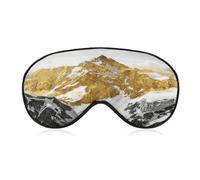 Gold Snow Mountain Sleep Mask Eye Mask Travel Eye Cover