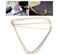 Gold Solder, 4pack 0.5mm 0.7mm 1.0mm 1.5mm Gold Silver Welding Rods Soldering Wire Silver Welding Rods Low Temperature Metal for Jewelry Making, Welding Wire Silver Soldering Wire Silver Welding