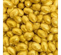 Gold Solid Milk Chocolate Foil Easter Eggs x 500g (Approx 100 Eggs) - Easter Egg Hunts & Gifts