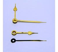 Gold Spade Clock Hands to fit UTS Clock Movements (EF Euro Fitting Euroshaft) (65mm Spade Metal)