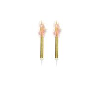 Gold Sparkling Fountain Candles - Pack of 2