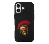 Gold Spartan Helmet Cell Phone Basic Cases TPU Soft Cover Shockproof Slim Phone Case Compatible with iPhone 17/17 Air/17 Pro/17 Pro Max