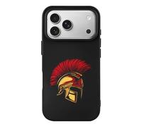 Gold Spartan Helmet Cell Phone Basic Cases TPU Soft Cover Shockproof Slim Phone Case Compatible with iPhone 17/17 Air/17 Pro/17 Pro Max