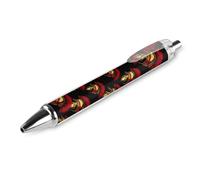 Gold Spartan Helmet Fashion Retractable Ballpointpen 0.5 Fine Writing Pens Black Ink Click Pen Office Supplies 1 PCS