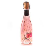 Gold Spirits Sparkling Pink Gin with Edible Gold Flakes - Personalised Luxury Gin Gift for Her, 18% ABV - Made in Germany - Sparkling Cocktail for Birthdays Christmas Weddings - 200ml