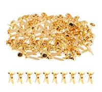 Gold Split Pins 150 Pcs 8x20mm - Round Head Metal Scrapbooking Brads Paper Fasteners for DIY Crafts Scrapbooks Cards Photo Walls Office Home