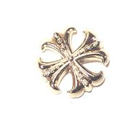 Gold St Cuthbert's Cross Lapel Pin in Gift Box