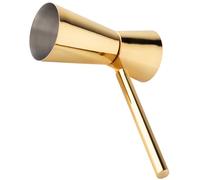 Gold Stainless Steel Cocktail Double Jigger - Professional Bartender Tool, Efficient Sturdy Handle. 30ml/60ml Measure Ideal for Home & Professional Bar Use, Durable & Efficient. 5 Year Guarantee.
