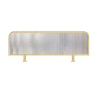 Gold Stainless Steel Panel Table Separator Decorative Privacy Divider for Dining Office Restaurant & Hotel Semi Privacy Partition 11.81x39.37in / 30x100CM