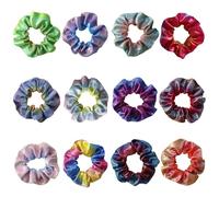 Gold Stamping Double-Sided Gradient Color Large Intestine Hair Loop Illusion Laser Fabric Headrope Jewelry