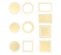 Gold Stamping Hollow-Out Scrapbook Lace Paper 10 Pcs Decorative