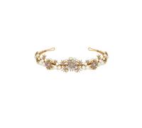 Gold Star And Pearl Tiara - Gift Pouch Jon Richard Gold One Size