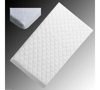 Gold Star Bedding Baby Toddler Quilted Breathable Cradle/PRAM/Swing/COT/Crib Mattress (84 X 38 X 4 cm) - Firm, White