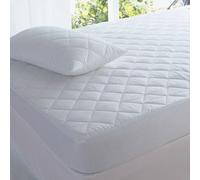 Gold Star Bedding Extra Deep Luxury Quilted Mattress Protector Fitted Sheet Bed Cover White (Single)